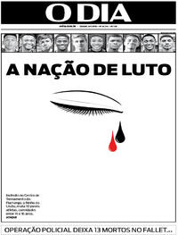 Capa do jornal O Dia 09/02/2019