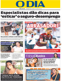 Capa do jornal O Dia 15/04/2019