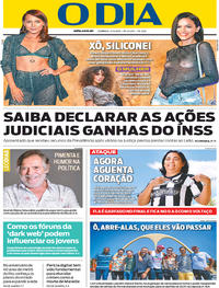 Capa do jornal O Dia 17/03/2019