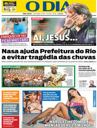 Capa do jornal O Dia 01/11/2019