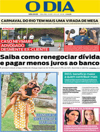 Capa do jornal O Dia 04/06/2019