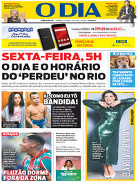 Capa do jornal O Dia 04/08/2019