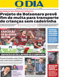 Capa do jornal O Dia 05/06/2019