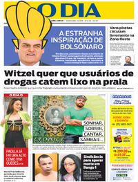 Capa do jornal O Dia 07/08/2019