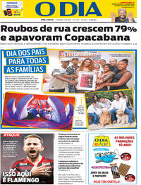 Capa do jornal O Dia 11/08/2019