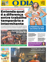 Capa Jornal O Dia