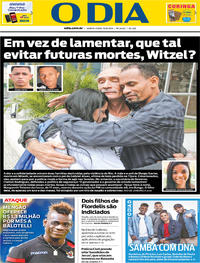 Capa do jornal O Dia 15/08/2019