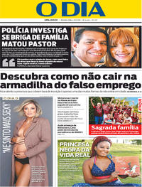 Capa do jornal O Dia 17/06/2019