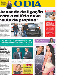 Capa do jornal O Dia 17/07/2019