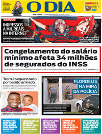 Capa do jornal O Dia 18/09/2019