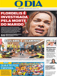 Capa do jornal O Dia 21/06/2019