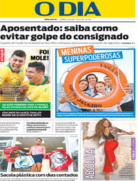 Capa do jornal O Dia 23/06/2019