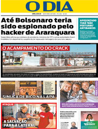 Capa do jornal O Dia 26/07/2019