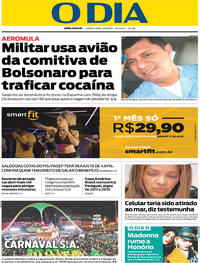 Capa do jornal O Dia 27/06/2019