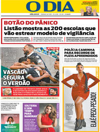 Capa do jornal O Dia 28/07/2019