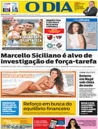 Capa do jornal O Dia 01/11/2020