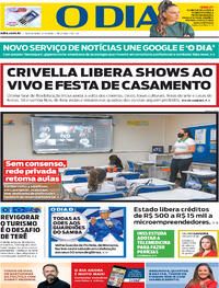 Capa do jornal O Dia 02/10/2020