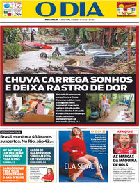 Capa do jornal O Dia 03/03/2020