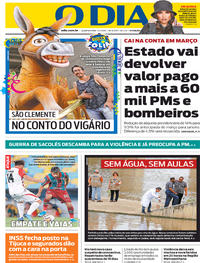 Capa do jornal O Dia 05/02/2020