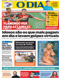 Capa do jornal O Dia 05/10/2020