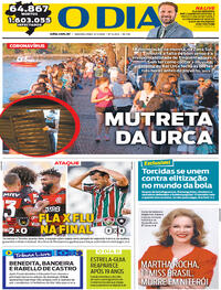 Capa do jornal O Dia 06/07/2020