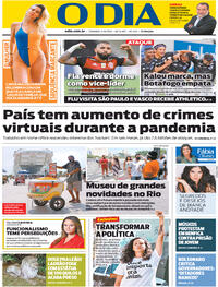 Capa do jornal O Dia 06/09/2020