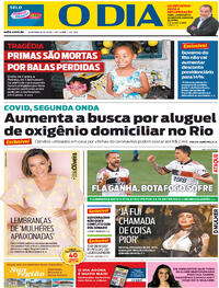 Capa do jornal O Dia 06/12/2020