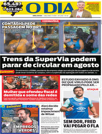Capa do jornal O Dia 07/07/2020