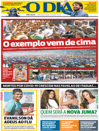 Capa do jornal O Dia 08/09/2020