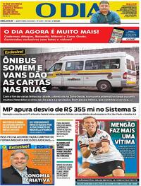 Capa do jornal O Dia 10/09/2020