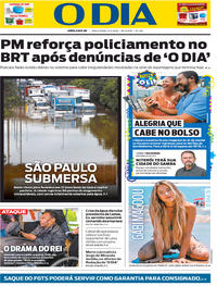Capa do jornal O Dia 11/02/2020