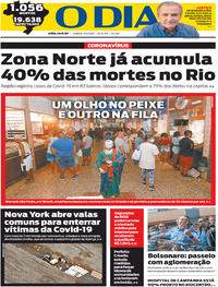 Capa do jornal O Dia 11/04/2020