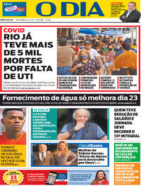 Capa do jornal O Dia 11/12/2020