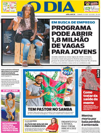 Capa do jornal O Dia 12/01/2020