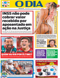 Capa do jornal O Dia 12/02/2020