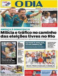 Capa do jornal O Dia 12/10/2020
