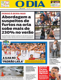Capa do jornal O Dia 14/01/2020