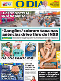 Capa do jornal O Dia 19/08/2020