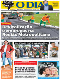 Capa do jornal O Dia 22/06/2020