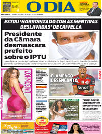 Capa do jornal O Dia 22/11/2020