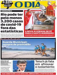 Capa do jornal O Dia 23/04/2020