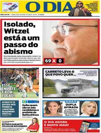 Capa do jornal O Dia 24/09/2020