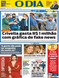 Capa do jornal O Dia 24/11/2020