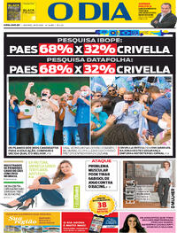 Capa do jornal O Dia 29/11/2020