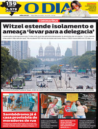 Capa do jornal O Dia 31/03/2020