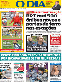 Capa do jornal O Dia 01/07/2021