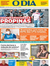 Capa do jornal O Dia 03/03/2021