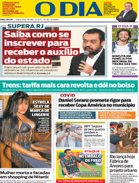 Capa do jornal O Dia 03/06/2021