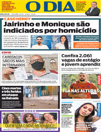 Capa do jornal O Dia 04/05/2021