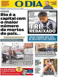 Capa do jornal O Dia 06/02/2021